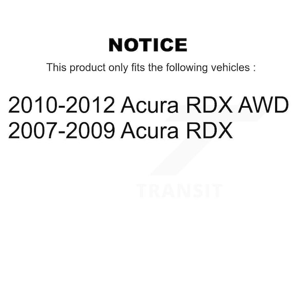 Rear Disc Brake Coated Caliper Drilled Slotted Rotor Semi-Metallic Pad Kit For Acura RDX